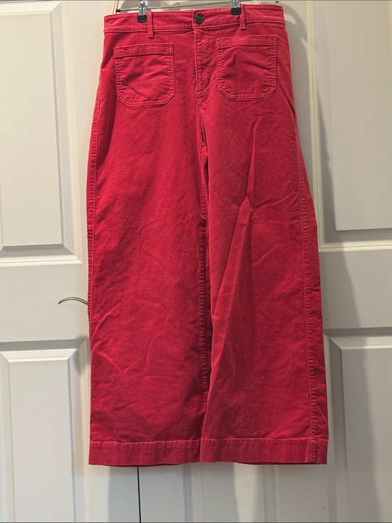 LOFT Pants - LOFT Hot Pink Corduroy Wide-Leg Pants